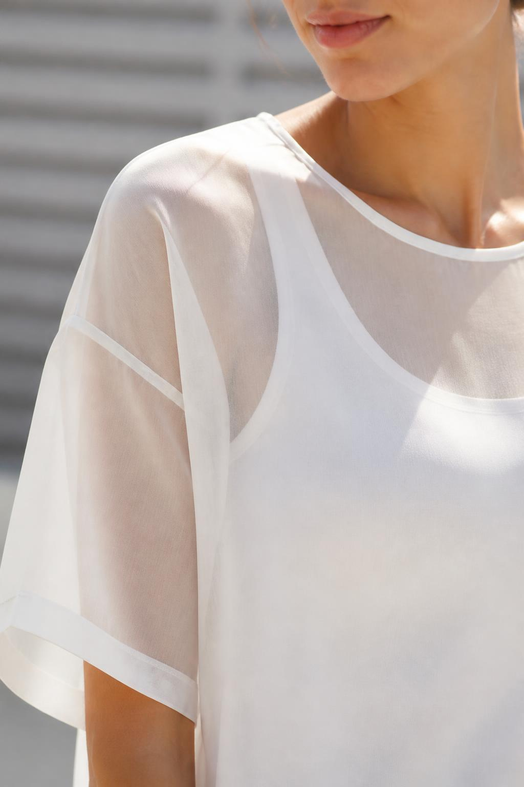 (non)t-shirt 100% Organza Silk