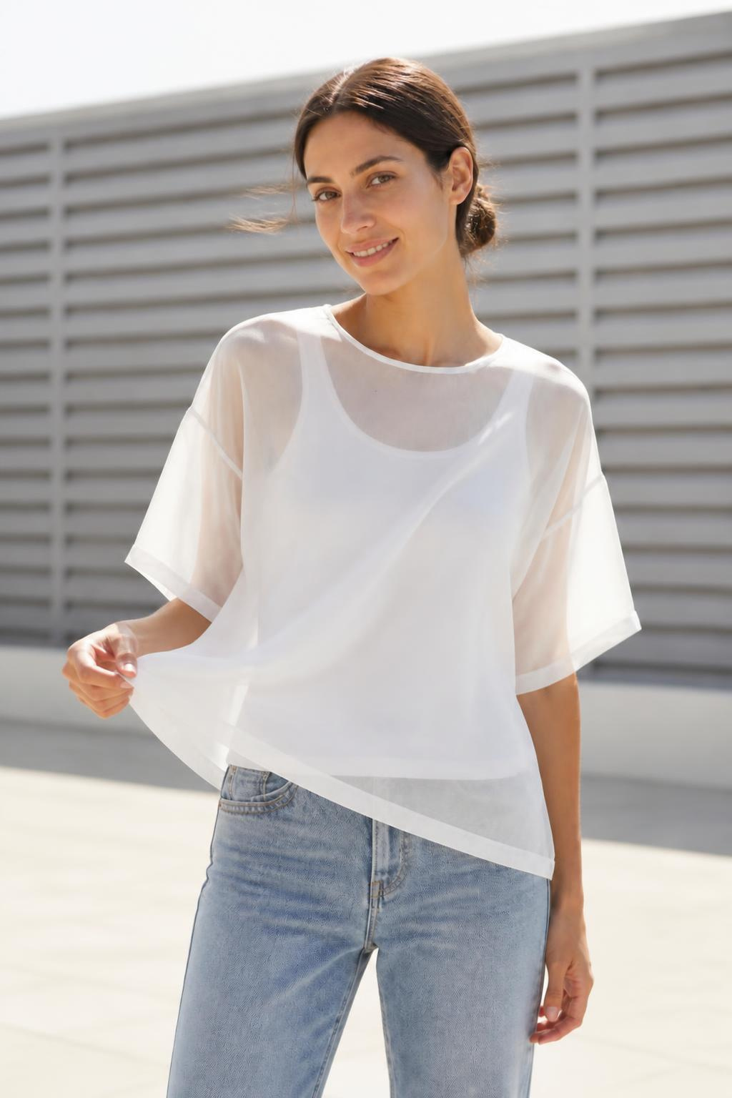(non)t-shirt 100% Organza Silk