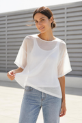 (non)t-shirt 100% Organza Silk